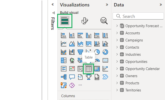 2 Matrix visual icon from visualizations