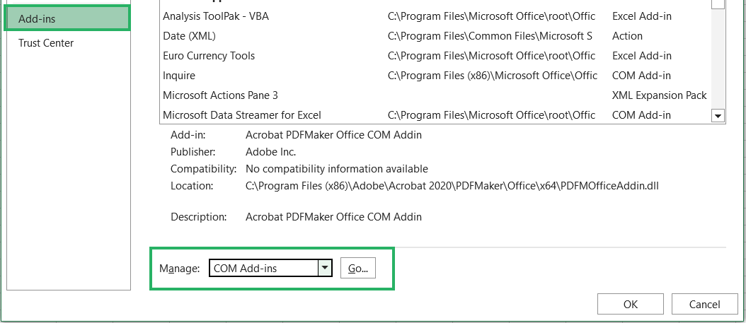 Excel Add-ins