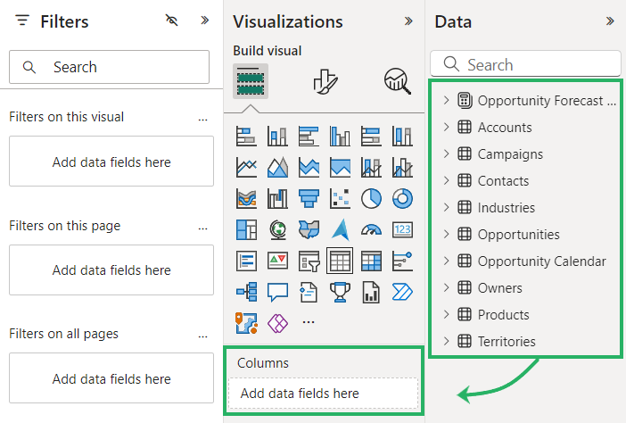 4 Adding fields to the Rows section