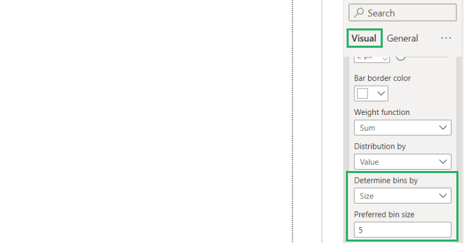 Insert bin width for better data analysis