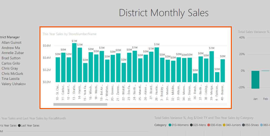 Power BI service to export