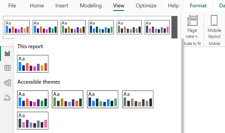 Consistent color-theme of Power BI Dashboard