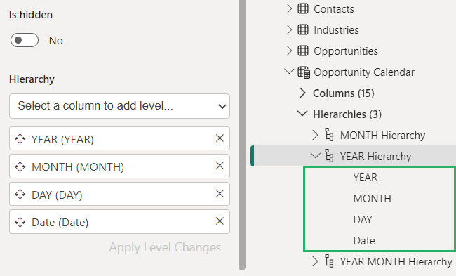 Apply made changes to the order