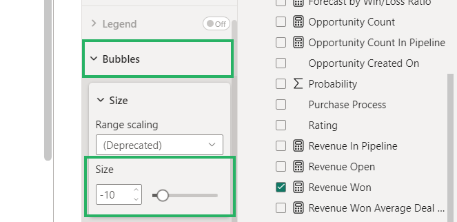 12 Bubble formatting