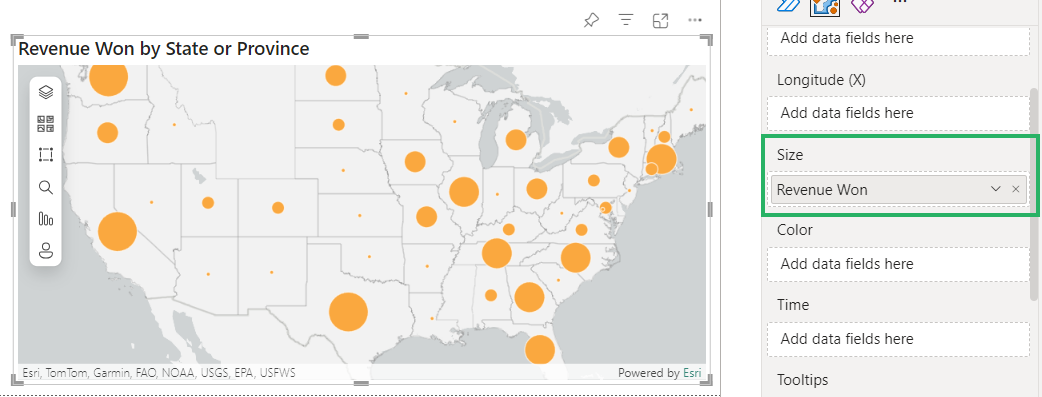 23 Data measure to the Size field
