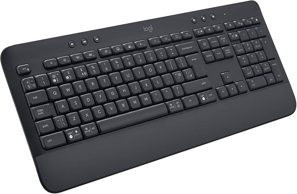 A full-size board for beginners with keys ctrl + c ctrl + v for word, worksheet & workbook
