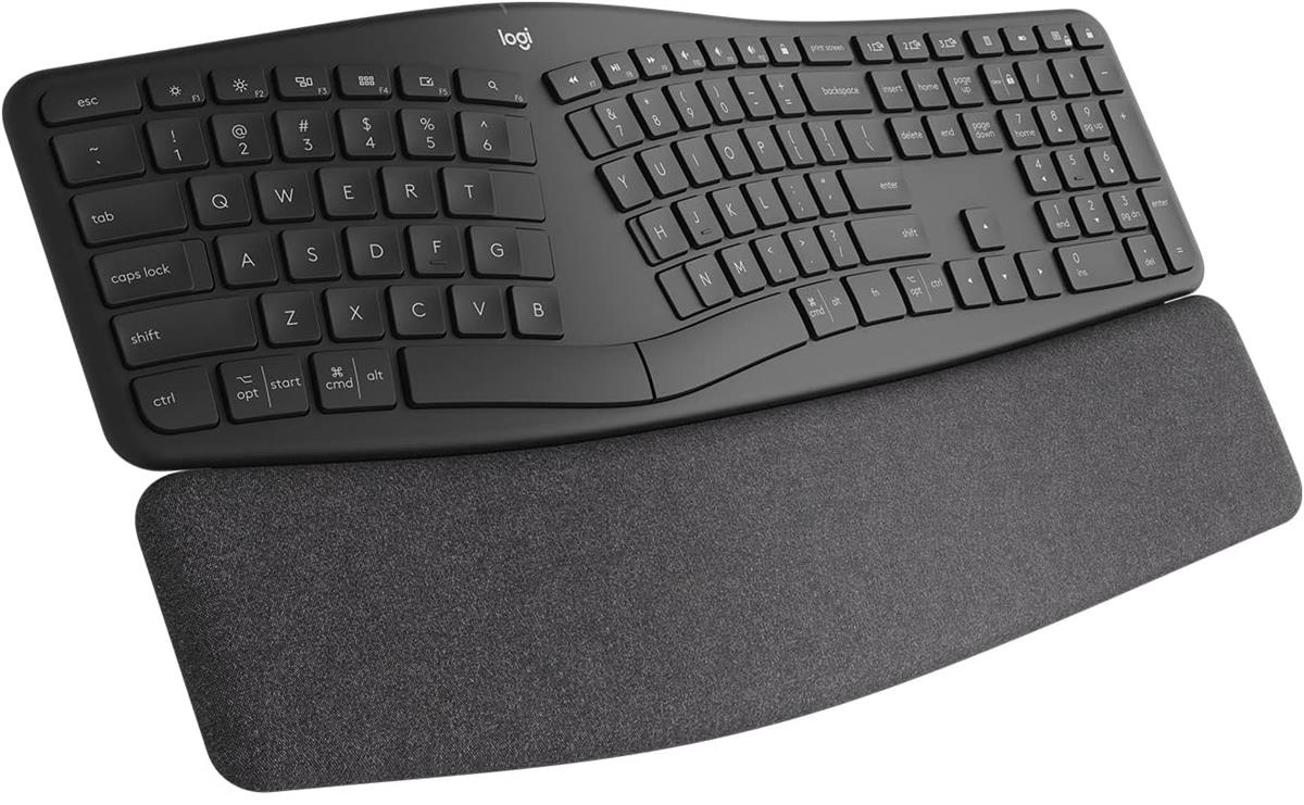 Logitech offers a Windows-based, add-in, filled ergonomic keyboard for long working hours